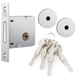 FECHADURA TETRA STAM ROSETA REDONDA CROMADA