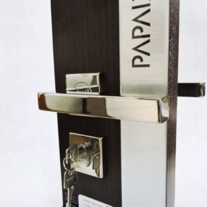 FECHADURA PAPAIZ LINEA EXTERNA INOX POLIDA QUADRADA 55MM